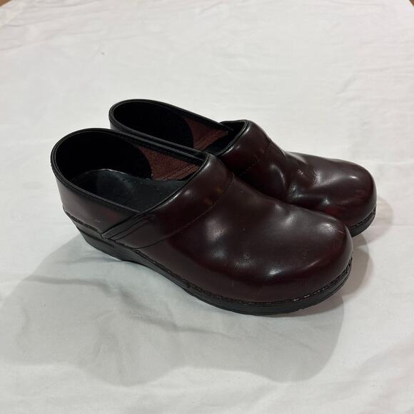 Dansko Womens 41 10.5-11 Professional Clog Cordovan Cabrio Leather Comfortable - Picture 2 of 10